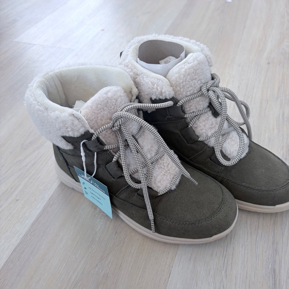 JBU by Jambu Freeze Olive Green Faux Fur Lined Winter Boots Womens 6.5M